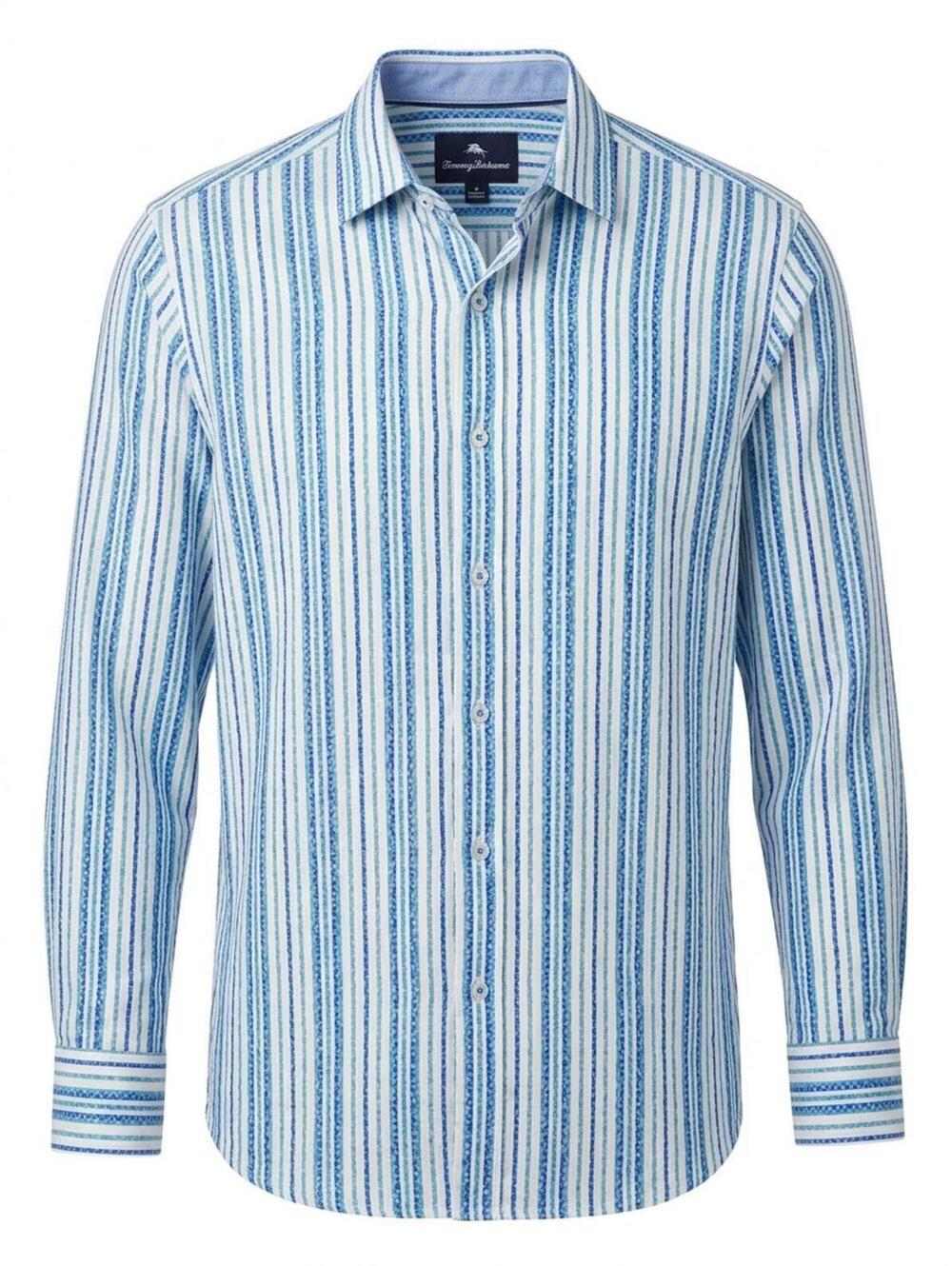 Tommy Bahama Long Sleeve Button Up Dress Shirt Men's Size Medium 100% Cotton